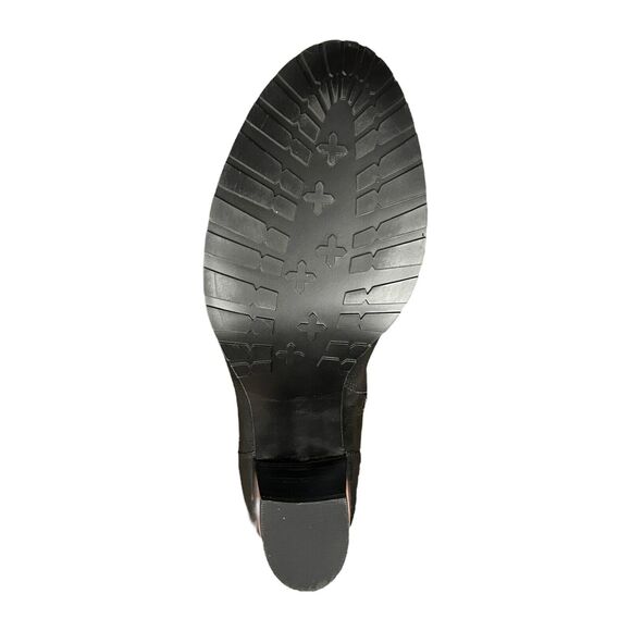 BELLA VITA Womens US 11 M Kody Ankle Bootie Black Leather Fringe Chunky Heel NEW - Picture 6 of 6